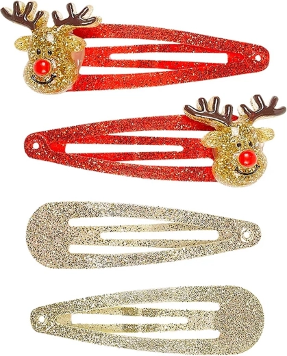 Souza! Christmas reindeer hair clips - 4 pcs