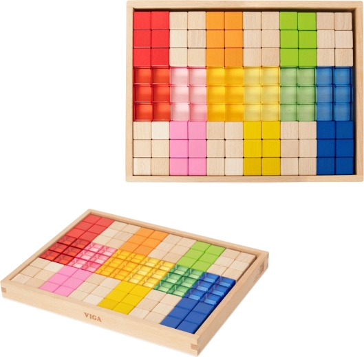 108 pieces made of three materials