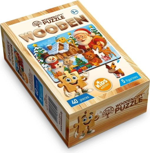 WOODEN CITY Wooden Puzzle Santa Claus, 40 Pieces