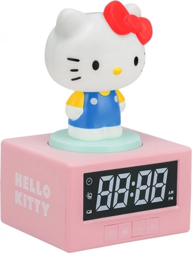 Светещ настолен будилник Hello Kitty с прожекция