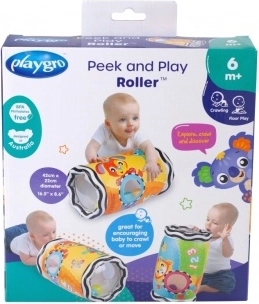 Playgro rattling inflatable roller for crawling support