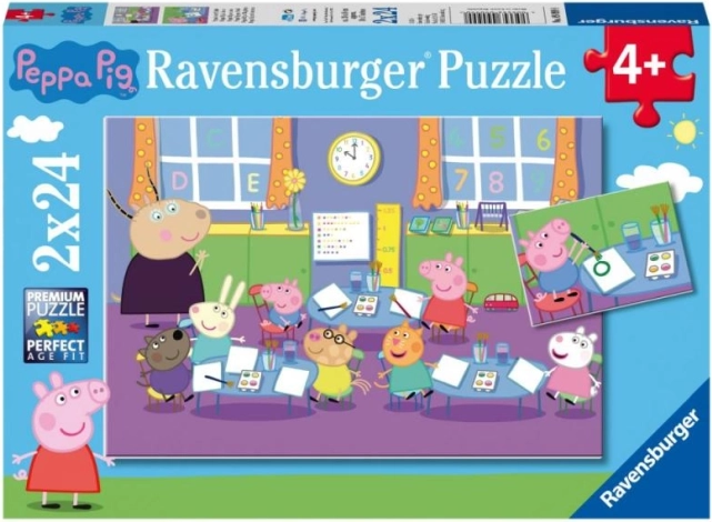 Пъзел Ravensburger Peppa Pig 2×24 части – клас