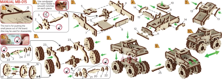Easy assembly without glue