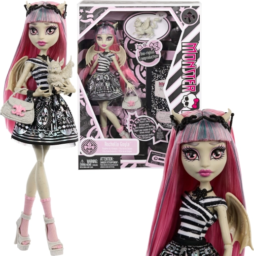 Monster High кукла Rochelle Goyle 26 см Creeproduction с аксесоари и любимец Roux