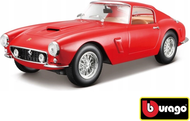 Bburago Ferrari 250 GT Berlinetta Passo Corto 1:24 червено – RACE+PLAY