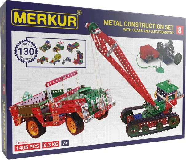 Merkur M8 Large Metal Construction Set, 1,414 Pieces