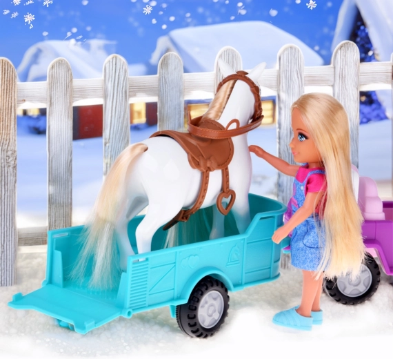 Transporting the horse with an attachable trailer