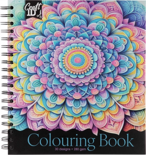Mandala Coloring Book with Spiral Binding