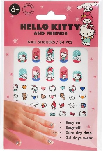 Hello Kitty детски стикери за нокти (84 бр.)