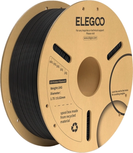 ELEGOO PLA+ Filament Black 1.75 mm