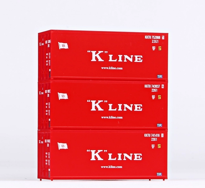 Set of 3x20ft K-Line Containers