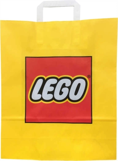 Lego рекламна хартиена подаръчна торбичка жълта 34 × 35 см - 1 брой