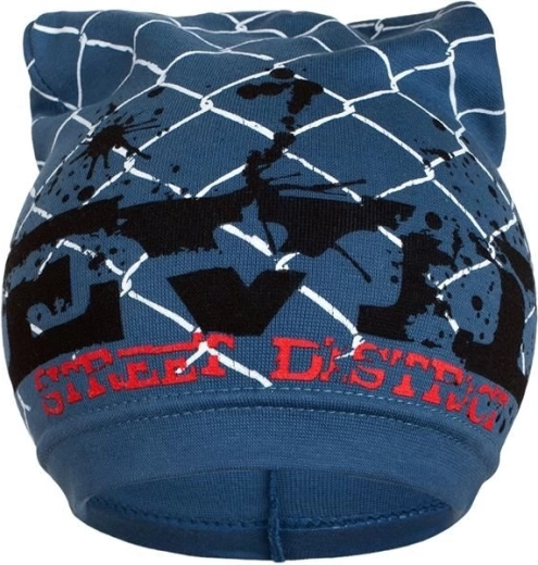Spring children's beanie New Baby blue 104 (3–4 years)