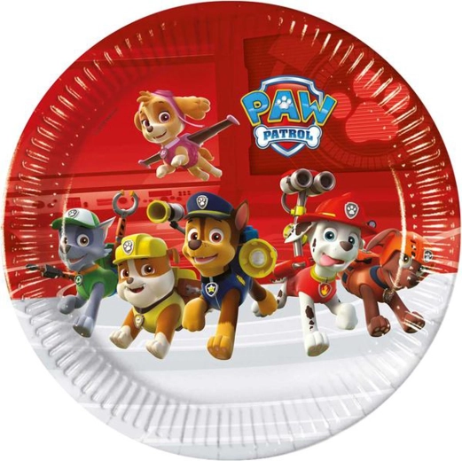 Хартиени чинии PAW PATROL 23 см, 8 бр.
