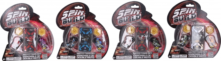 Spin and Build two motorcycles for launcher tracks