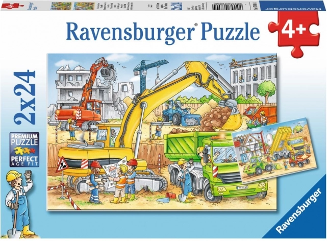 RAVENSBURGER Puzzle Construction Site Work 2x24 pieces