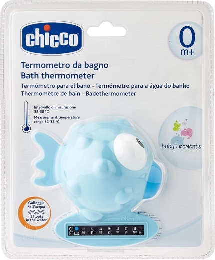 Chicco bath thermometer fish light blue