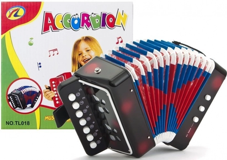 Children's accordion, black