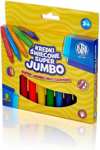 Astra воскови пастели Super Jumbo 8 бр.