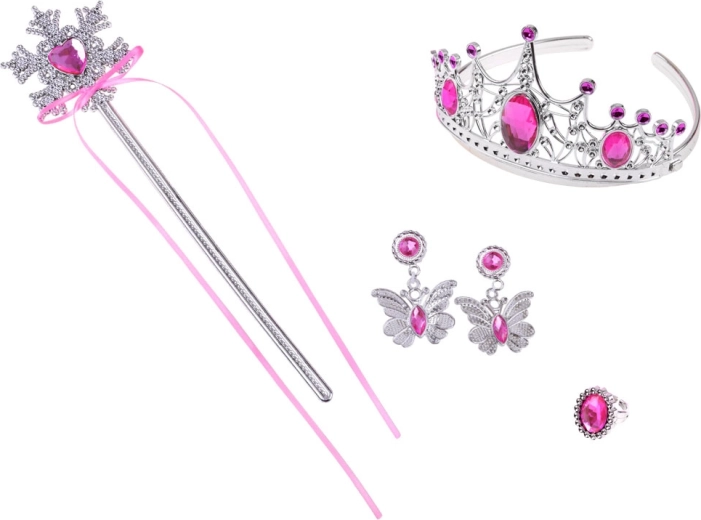 Tiara, wand and “jewelry” for a perfect costume