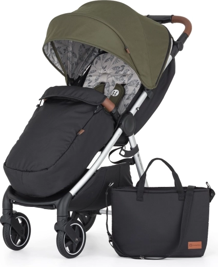 Petite&Mars sports stroller Royal3 silver mature olive