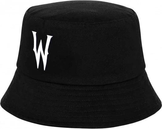 Детска шапка тип bucket WEDNESDAY, черна