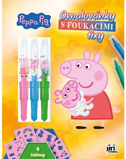 Coloring Book with Blow Pens Peppa Pig