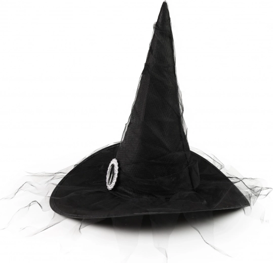 Children’s witch hat with silver buckle