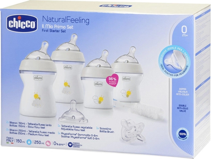 Chicco стартов комплект за новородено Natural Feeling, неутрален, 0м+