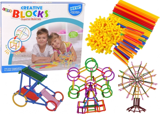Construction Set of Sticks and Straws