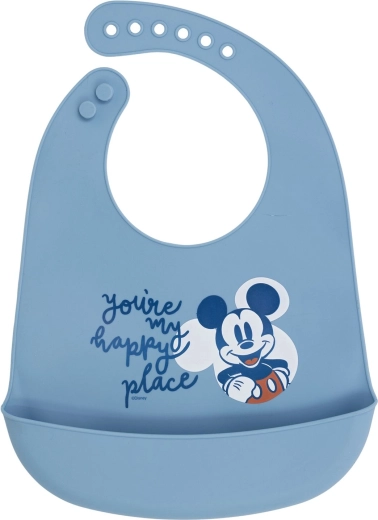 Mickey Mouse silicone bib Full of Smiles 30 cm
