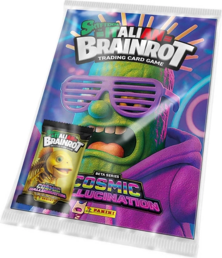 Panini Skifidol Italian Brainrot TCG Cosmic Hallucination starter set – album and booster