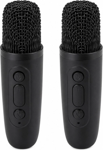 Duets with no waiting: 2 wireless microphones included