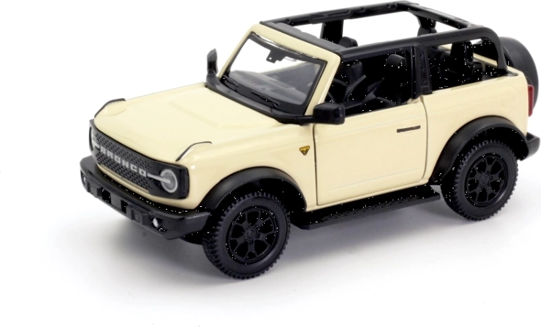 Metal car model Ford Bronco Badlands 2023 with removable roof 1:32/39