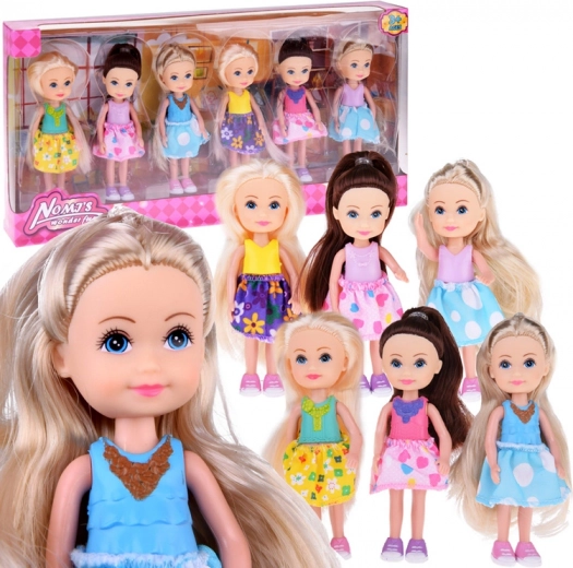 Set of Mini Dolls 12 cm - 6 pcs