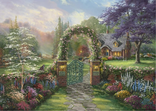 Cottage with Hummingbirds Puzzle 1000 Pieces