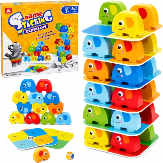 Balancing Elephants skill game – 46 pieces