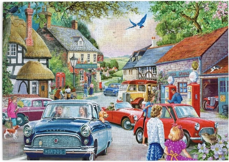 House of Puzzles Gas Station Puzzle, 1000 Pieces