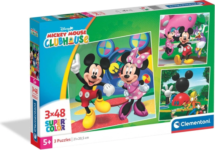Пъзел CLEMENTONI Клубът на Мики 3×48 части