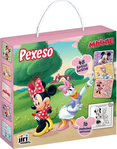 Memory game in a box with Minnie colouring book
