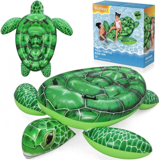 Inflatable Water Lounge Turtle with Handles