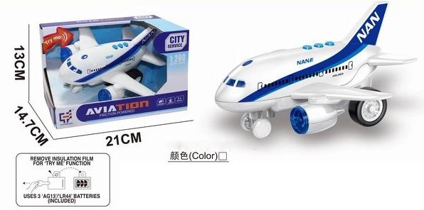 Airplane 1:200 with light and sound
