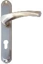 ATENA Door Hardware with 72 mm key spacing, matte nickel
