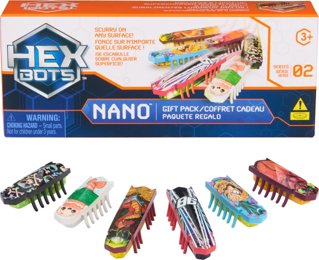 HEXBUG Nano Gift Pack – комплект от 6 мини роботизирани бръмбара със светлина