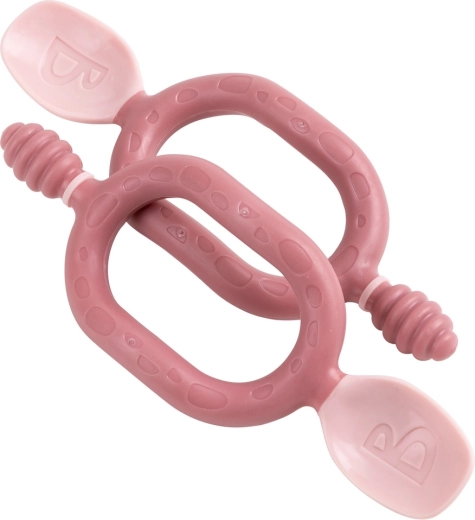 Bibado Dippit многофункционална детска лъжичка 2в1 blush (2 бр.)