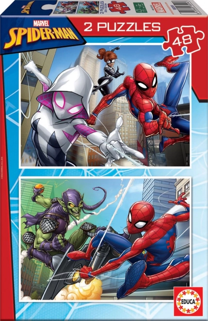Пъзел Educa Spiderman 2 x 48 части