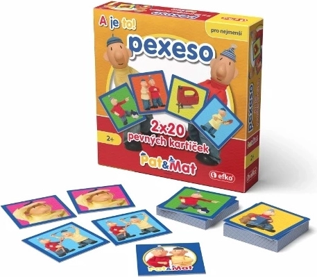 Efko бебешко мемори в кутия Pat a Mat – 20 двойки
