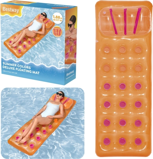 Inflatable floating lounger Bestway Summer Colors Deluxe