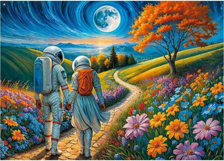 Puzzle CHERRY PAZZI – Cosmic Love, 1000 pieces