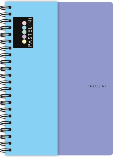A4 Spiral Notebook PASTELINI purple-blue